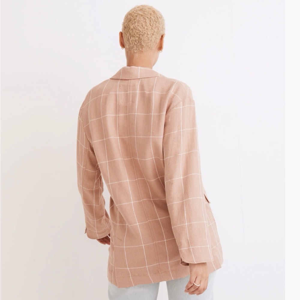 Madewell Breezewoven Larsen Blazer in Windowpane Size M - Picture 4 of 12